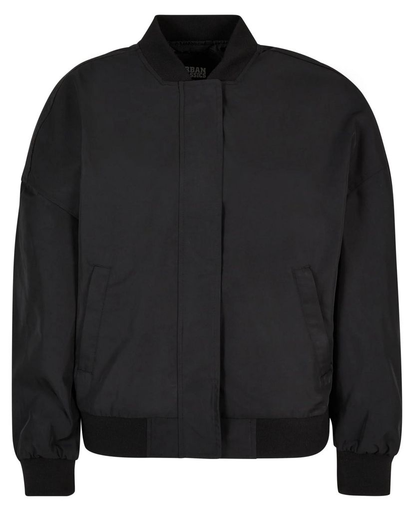 Urban Classics - Bomberjacke Leicht für Damen TN704 (L) (Schwarz)