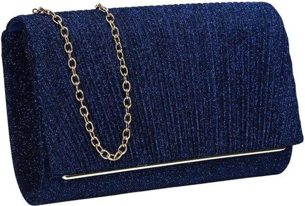 Pochette pour femme bleu roi idéale pour mariage, cérémonie et fête