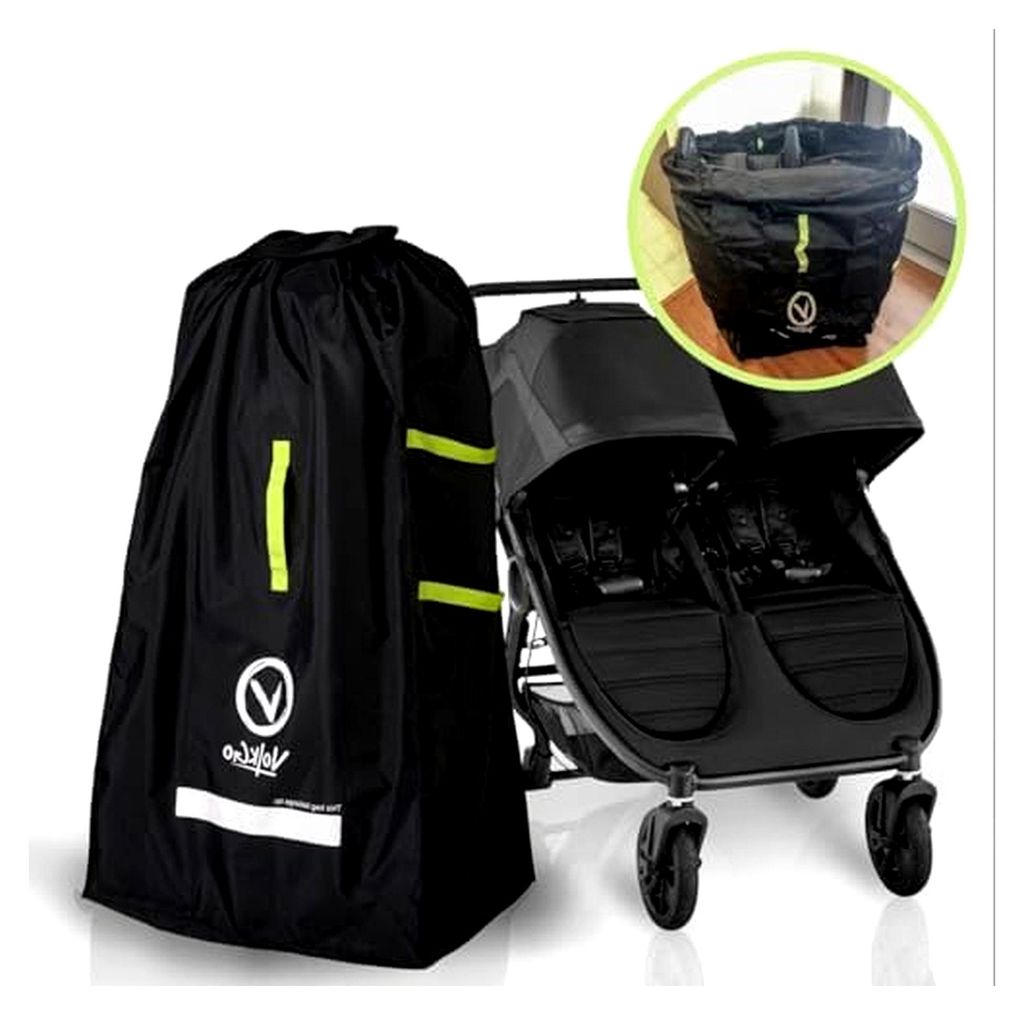 Große Kinderwagentasche für Flugreisen, Schutz für Doppel- und Jogger-Kinderwagen, passend für die meisten Modelle, Gate-Check-Tasche, robust u...