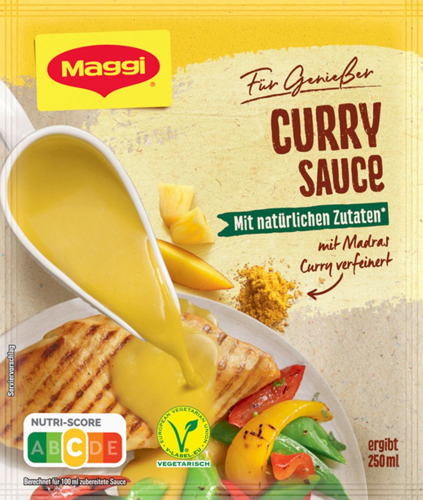 Maggi für Genießer Curry Sauce mit Madras Curry verfeinert 32g