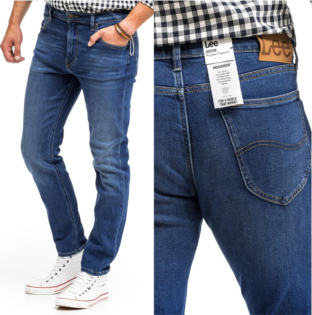 LEE, Herren Jeanshosen, Straight fit, AUSTIN, W31 L32, Blau, Jeans, baggyjeans, buggy