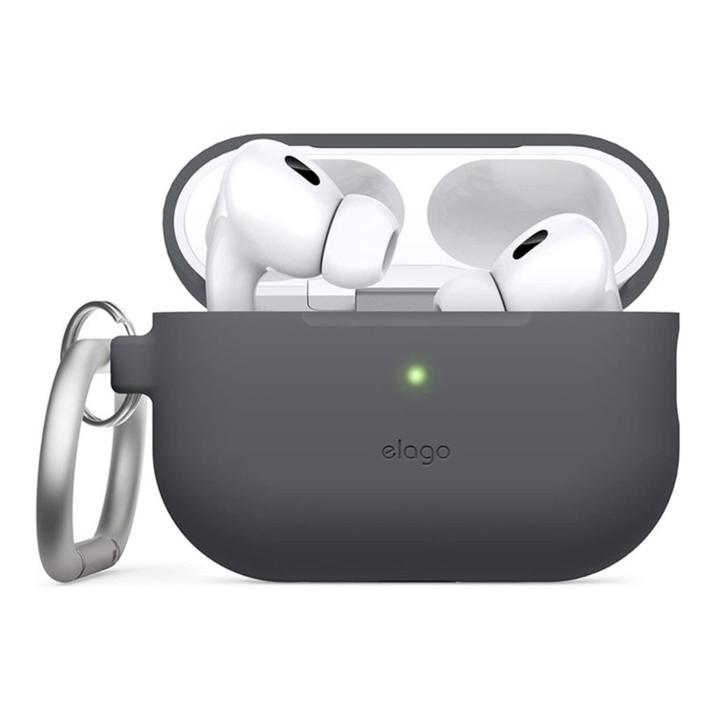 Elago Silikon-Hängehülle für AirPods Pro 2 Dunkelgrau