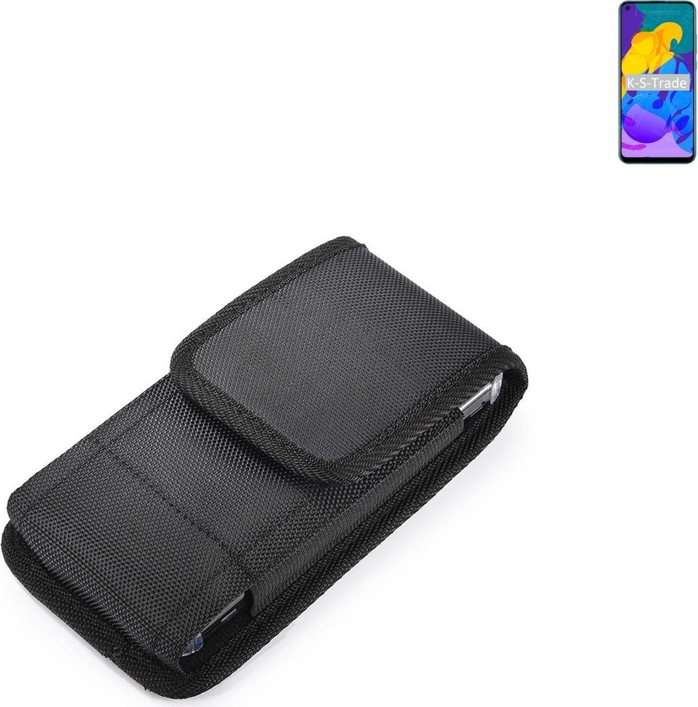 Holster Gürteltasche kompatibel mit Huawei Honor Play 4T Holster Gürtel Tasche wasserabweisend Handy Hülle Schutz Hülle Outdoor schwarz K-S-Trade