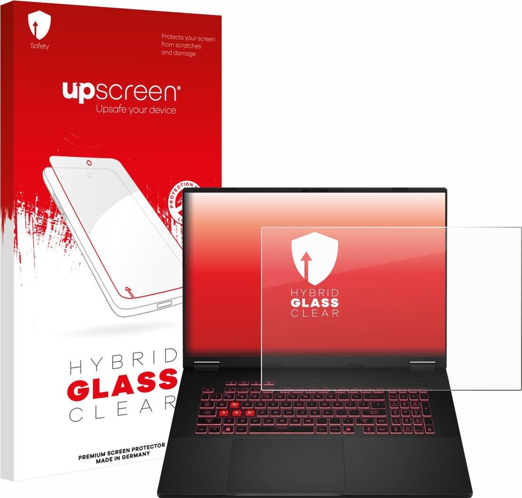 upscreen Schutzglas für ASUS TUF Gaming A18 2025 Schutzfolie Panzer Folie Glas Display Schutz klar