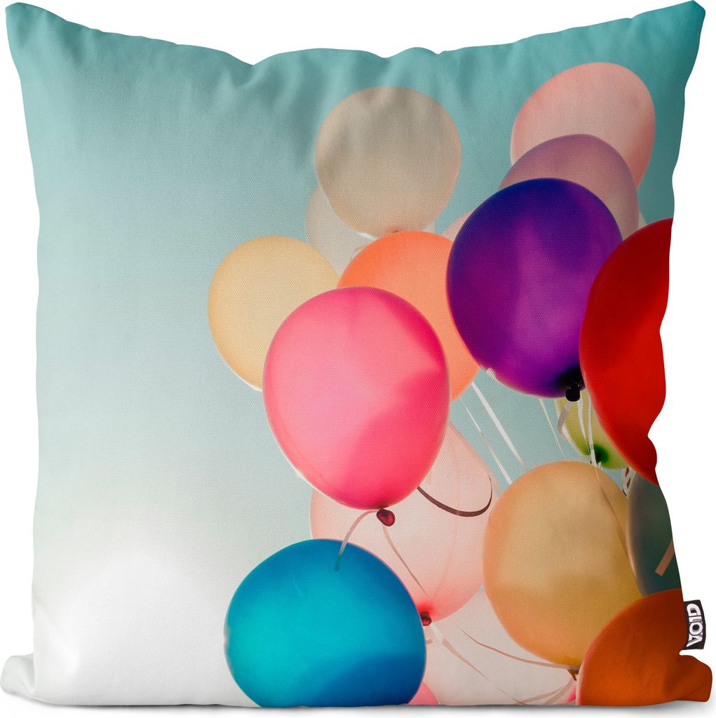 VOID Luftballons Himmel Bunt Kissenbezug Kissenhülle Sofakissen Kissen Deko Outdoor-Kissen Dekokissen