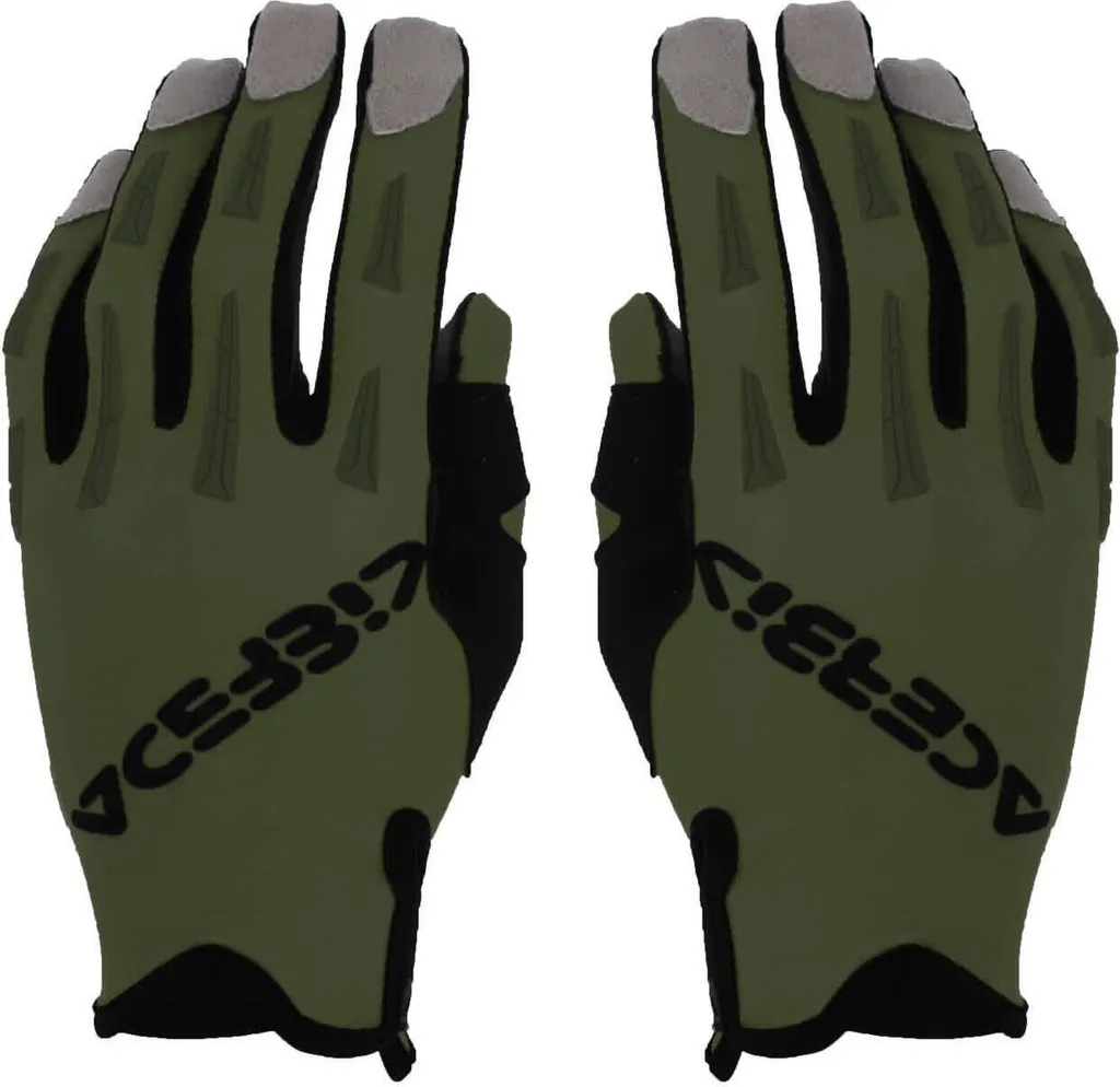 Gants Acerbis MX X-P 2.0 Vert Militaire - Gants Cross Souples Taille S