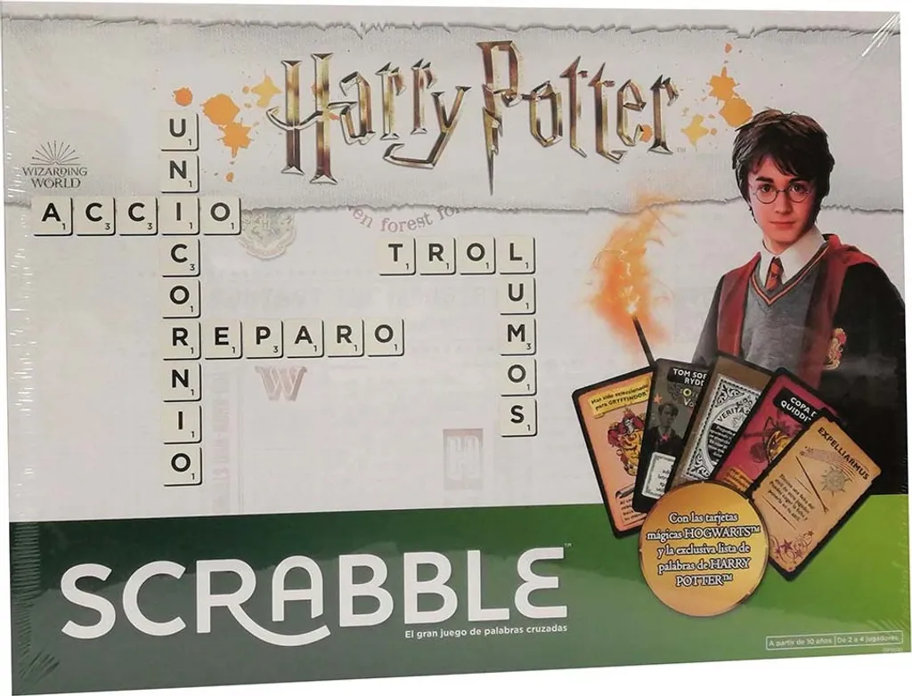 Jeu de Société Scrabble Harry Potter Mattel - Version Espagnole Originale