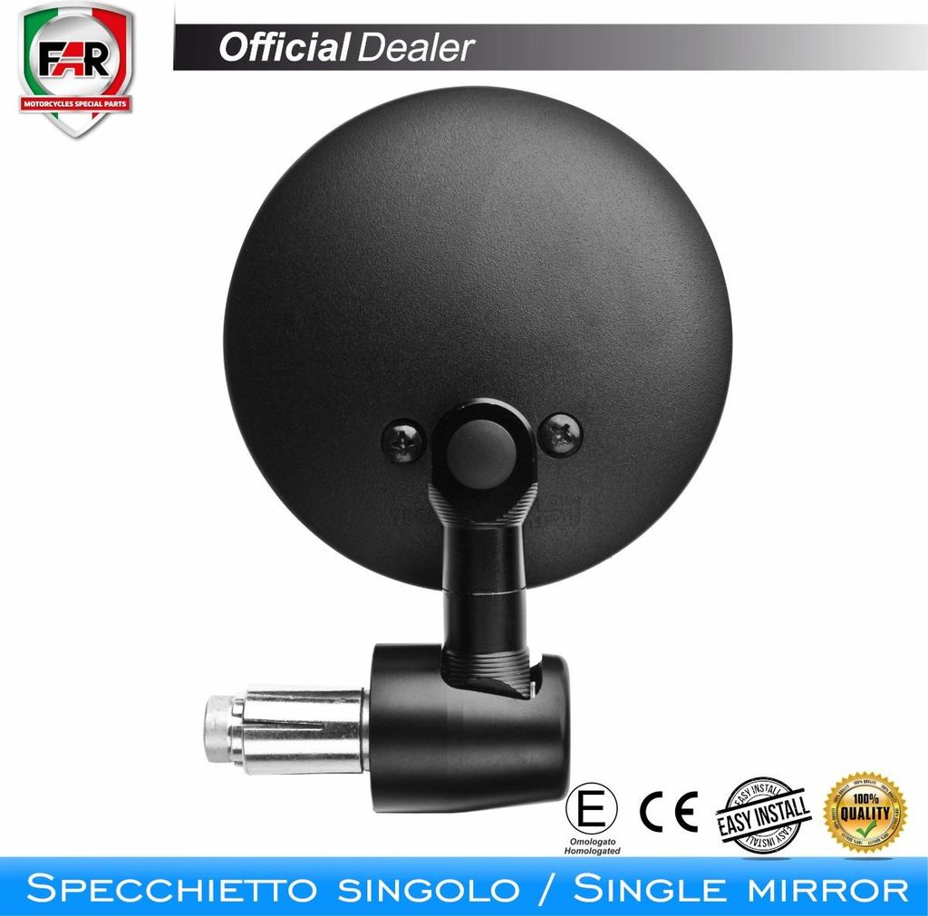 Specchietto bar end omologato FAR 7571 reversibile Immagine del prodotto 