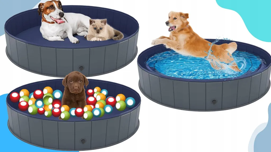 Piscina Cani Professionale 100x30 cm - Materiale PVC Alta Resistenza - 5