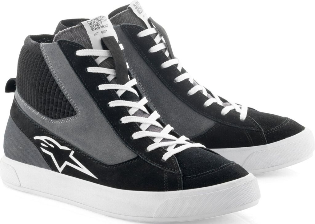 Alpinestars Stated Motorrad Schuhe, schwarz/grau/weiß, 13 (47)