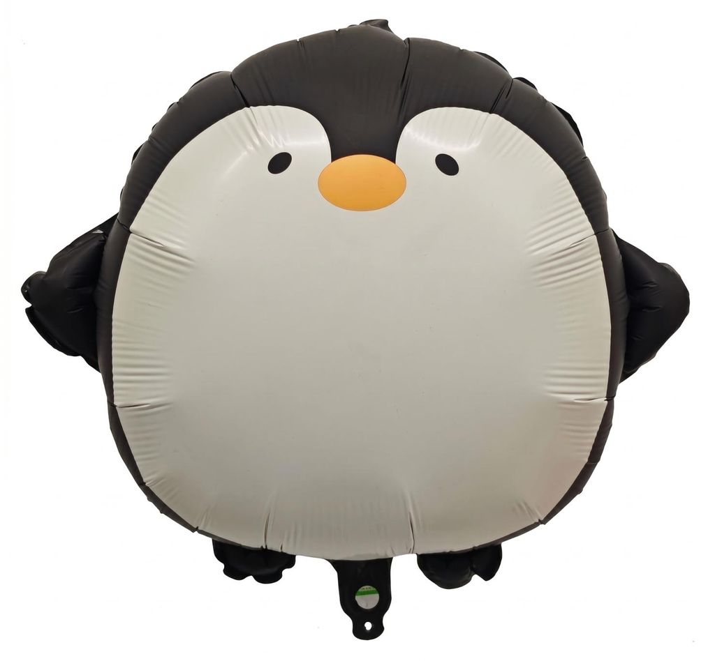Folienballon Tier Ballon Pinguin 59x54 cm – Zoo Motto Party Produktbild 