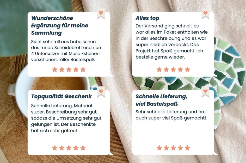Protéger vos Meubles avec le Kit Mosaïque Dessous de Verre Sable Durable - 5