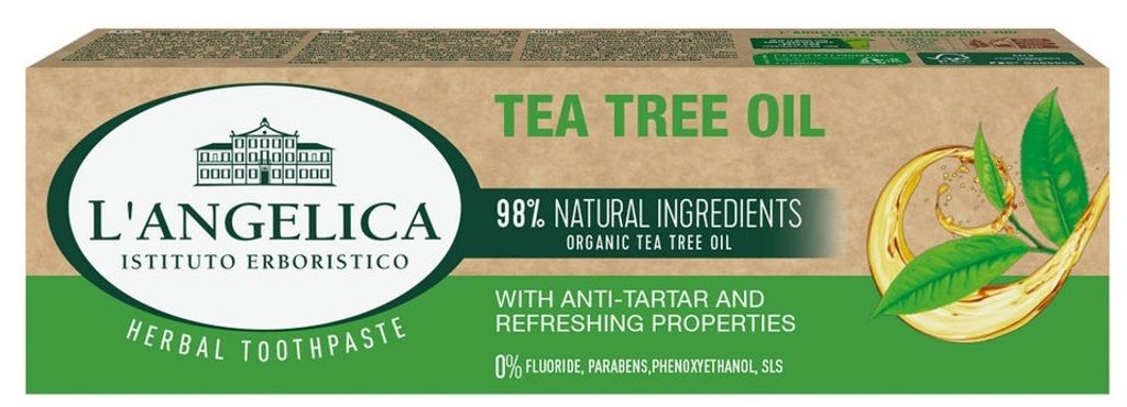 LAngelica Bio zubn pasta s Tea Tree olejem (75ml), 59153 Obrázek produktu 