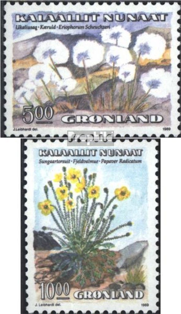 Briefmarken Dänemark - Grönland 1989 Mi 197-198 Produktbild 