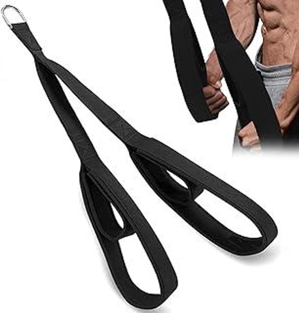 Trizepsseil, Trizeps Trainingsgerät, Kabelzug Griffe Fitness, Trizepsseil Kabelbefestigung Zwei Größen in Einem, Trizeps-Verlängerungsgurte fü...