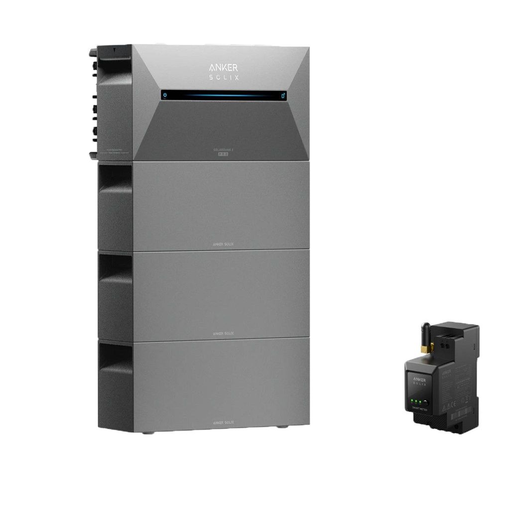 ANKER SOLIX 2 Pro Balkon-Speicher 1,6–9,6 kWh, inkl. Smart Meter, 3 Erweiterungsakku