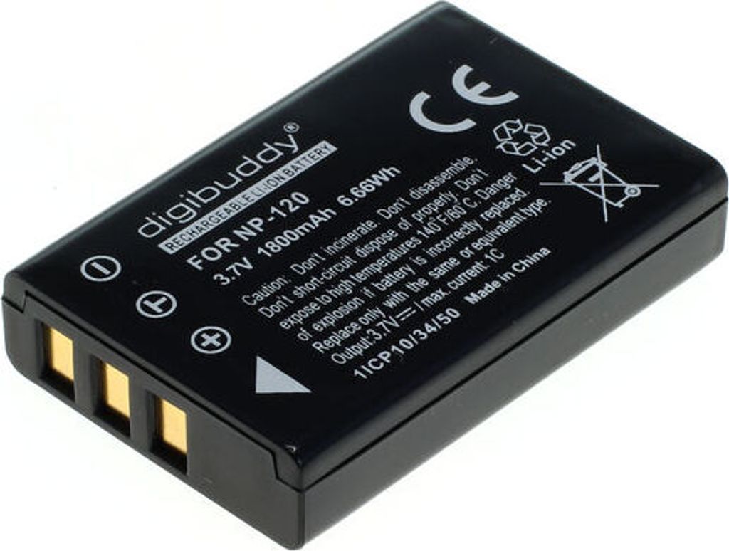 digibuddy Akku für Fuji NP-120 Li-Ion Produktbild 