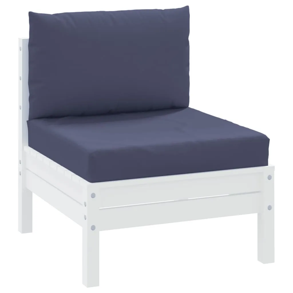 Set 2 Cuscini Blu Navy per Divani Pallet - Resistenti e Morbidi - 3