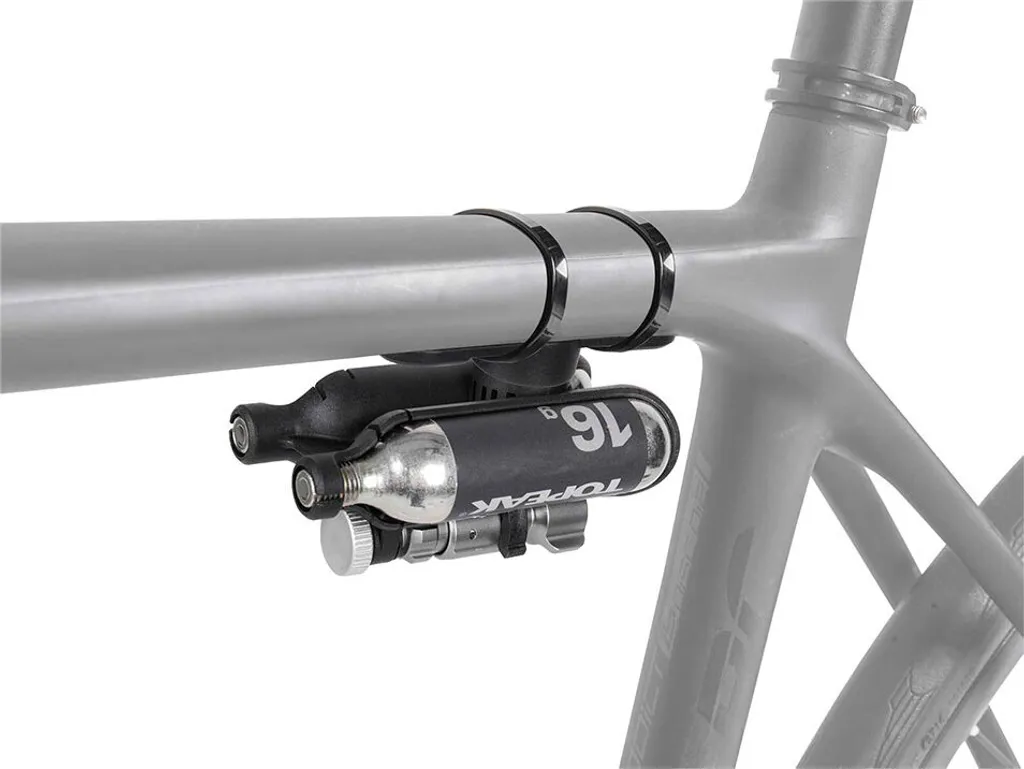 Topeak Ninja Master+ Co2 Noire - Support de Gonflage Discret et Robuste - 8