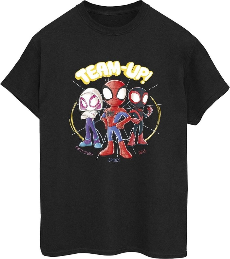 Marvel - "Spidey And His Amazing Friends" T-Shirt für Damen BI44002 (4XL) (Schwarz)