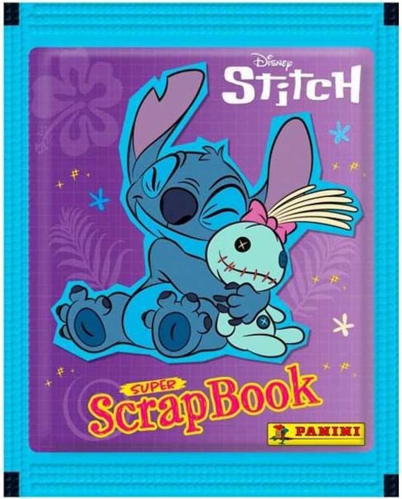 A sticker pack or collectible item featuring Disney's Stitch character.