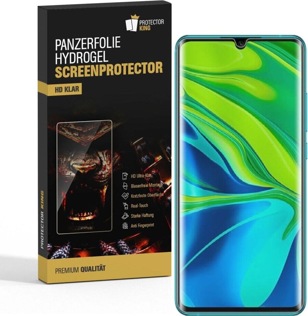 3x Panzerfolie für Xiaomi Mi Note 10 FULL-COVER HYDROGEL Displayschutzfolie KLAR