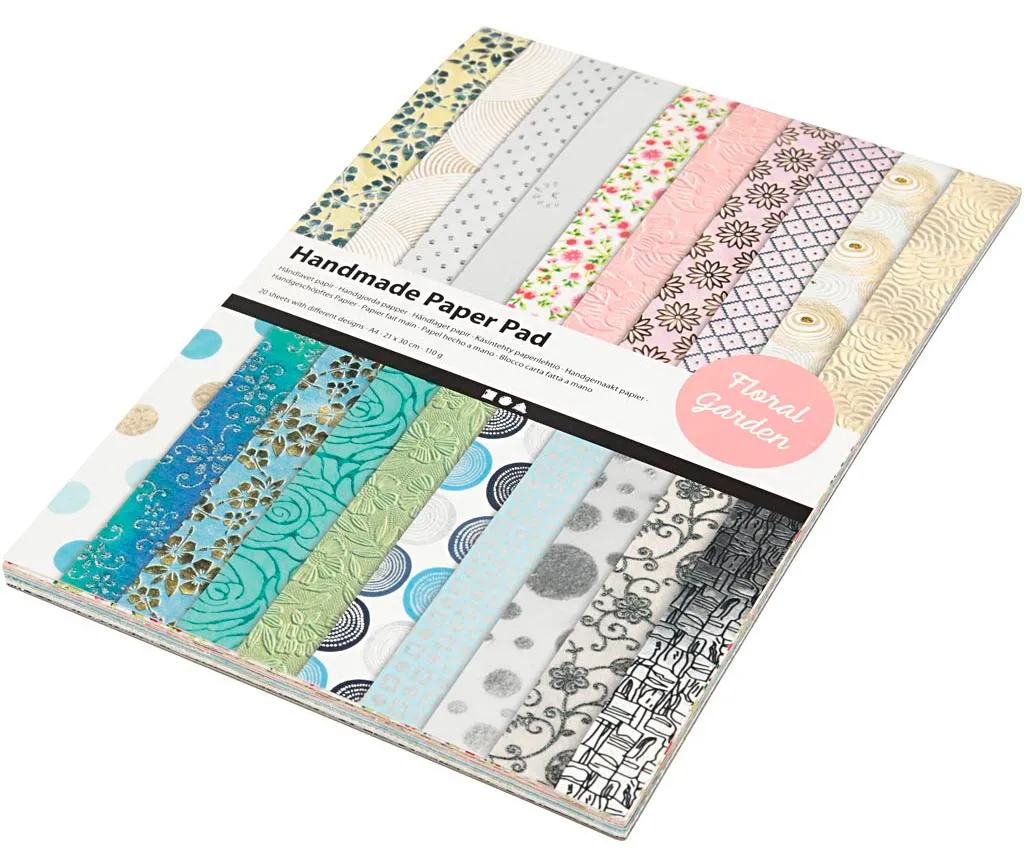 Bloc fleurs artisanal 20 feuilles pour décoration de mariage et cadeaux