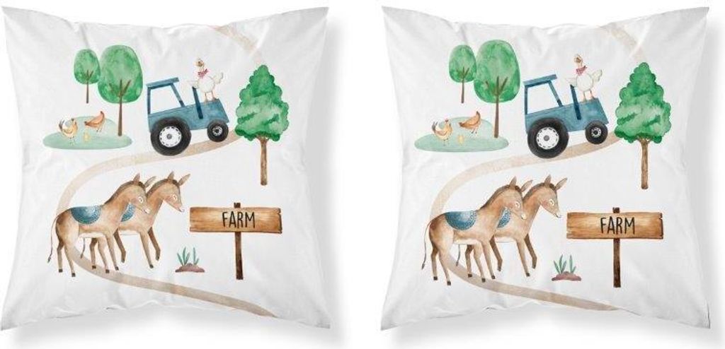 Kissenbezug, Kinderkissenbezug 100% Baumwolle 40x40cm Produktbild 