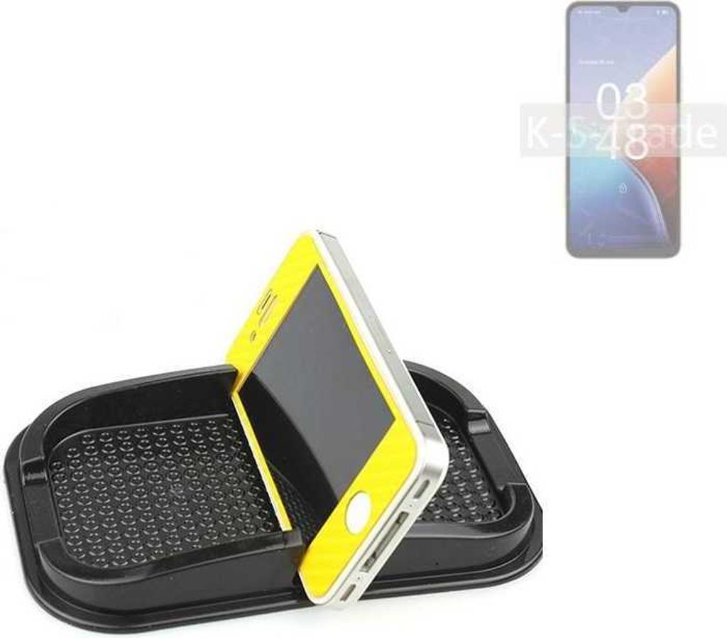 K-S-Trade Auto Anti Rutsch Matte Smartphone-Halter kompatibel mit UMIDIGI F3 5G Haft Pad Armaturenbrett Handy-Halterung Silikon