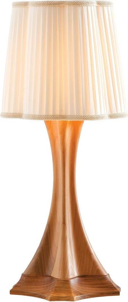 Braune Holzlampe modern, stilvoll, gemütlich