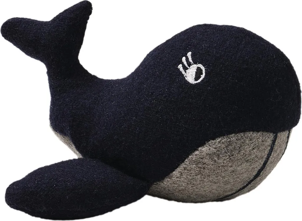 Jouet pour chien Hunter Eiby baleine bleue de 18 cm - Peluche douce