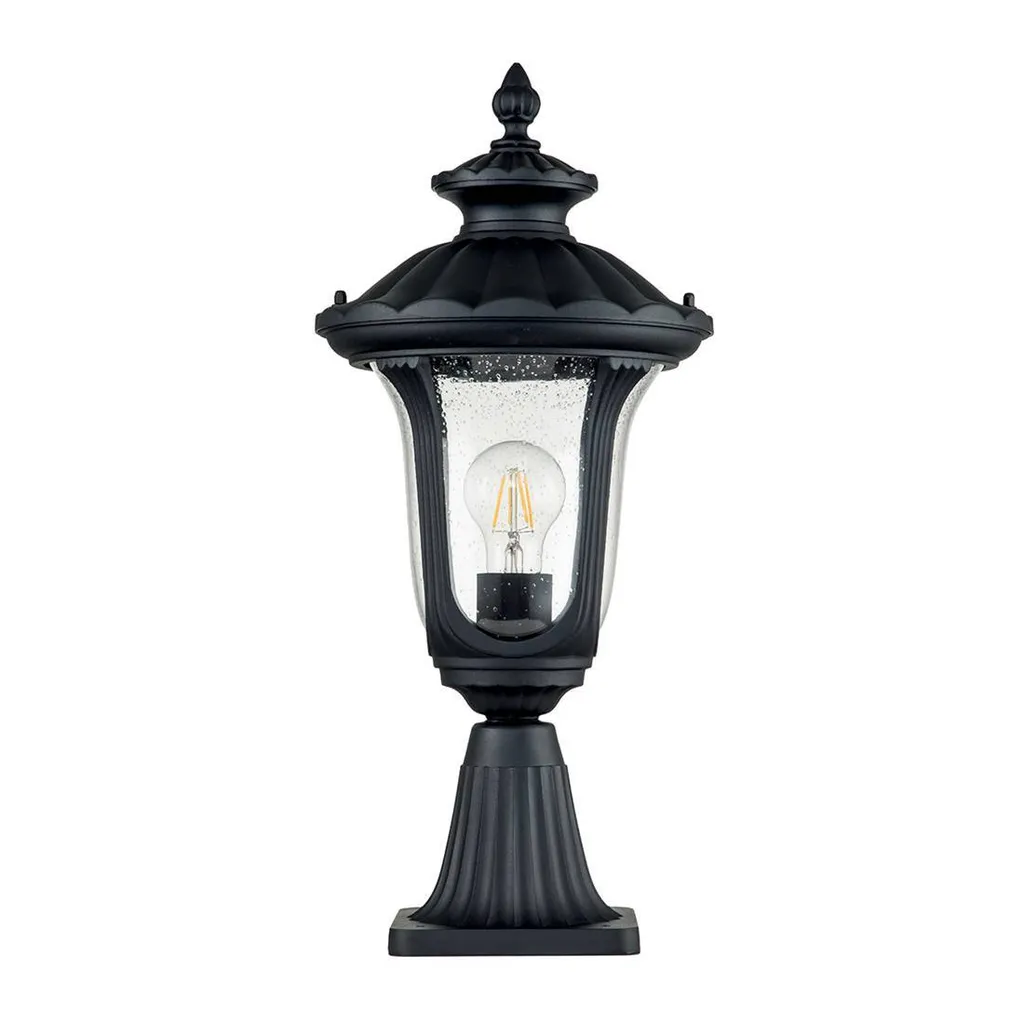 Lampadaire extérieur anti-corrosion Chicago Elstead noir E27 60W
