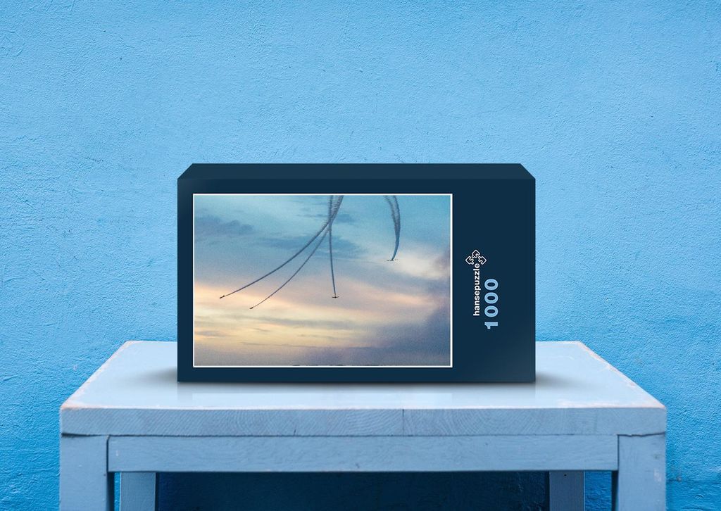 hansepuzzle 35149 - Flugzeug Puzzle, 1000 Teile, Fortbewegung, 60,0 x 46,0cm mit hochwertiger Aufbewahrung, Kartonbox & Beutel