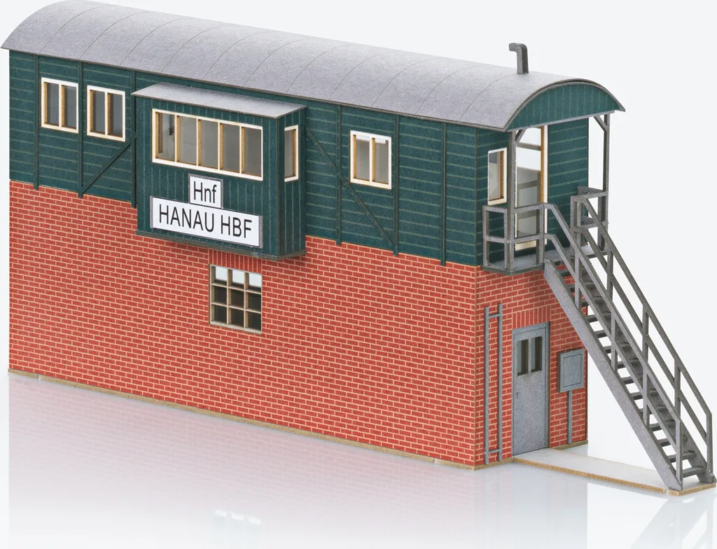 Poste d'aiguillage miniature Hanau Minitrix 66338 pour circuit de train