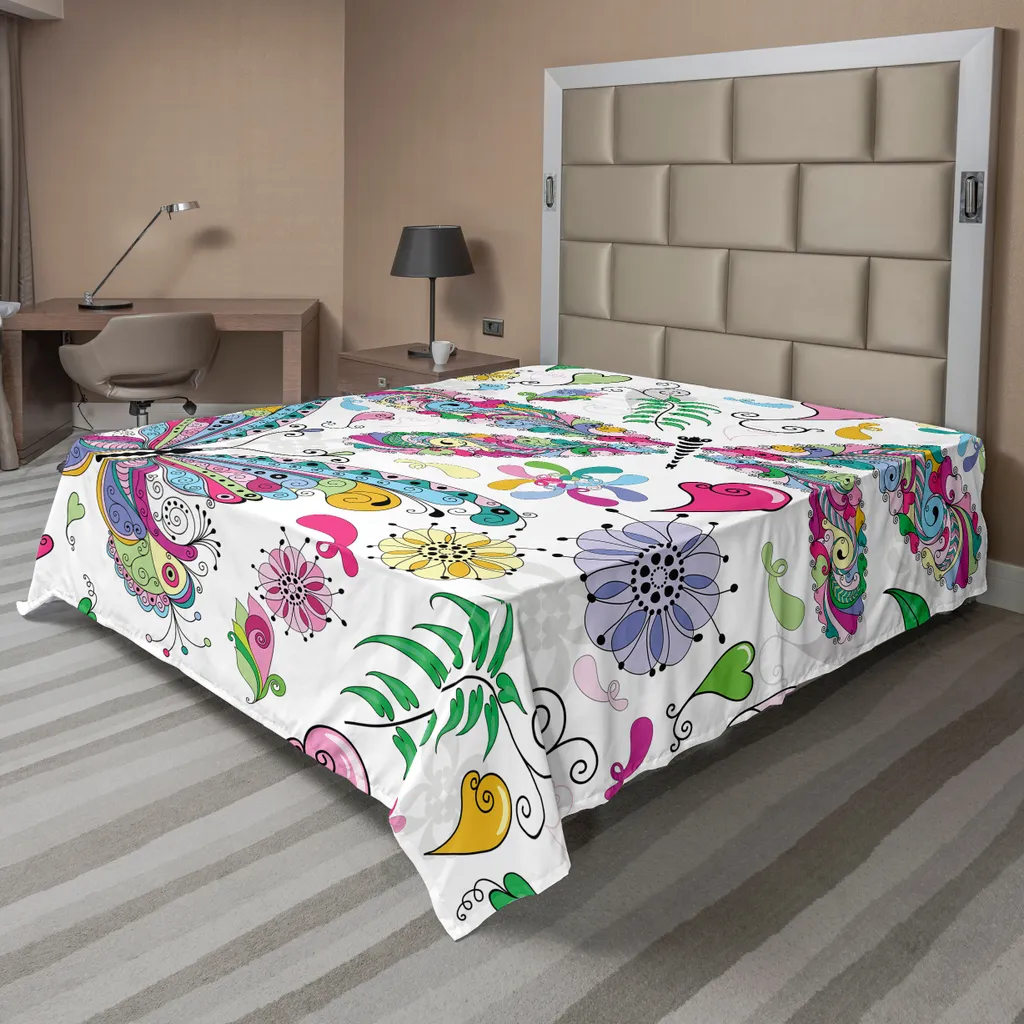 Lenzuolo Sopra Decorativo ABAKUHAUS Paisley 244x205 Multicolore