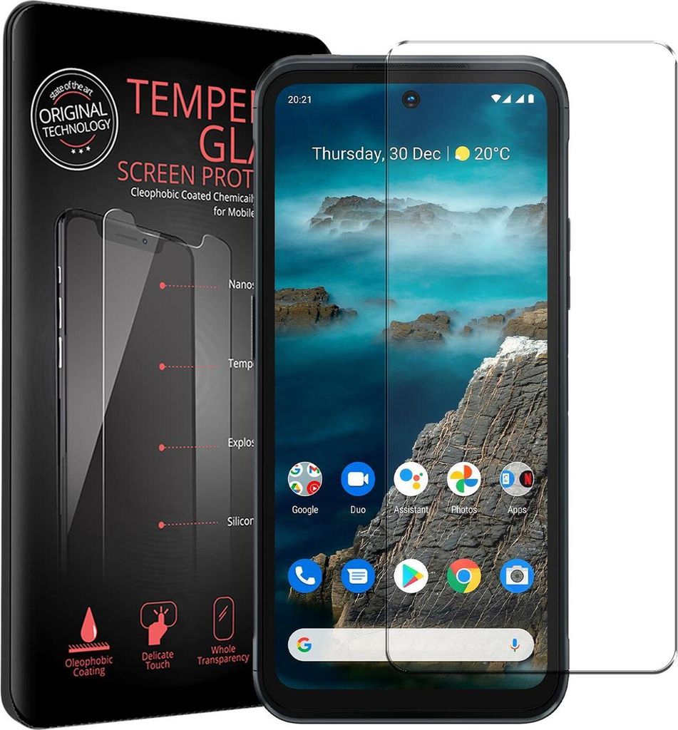 2x Conie Glasfolie für Nokia XR20 Displayschutz Folie Produktbild 
