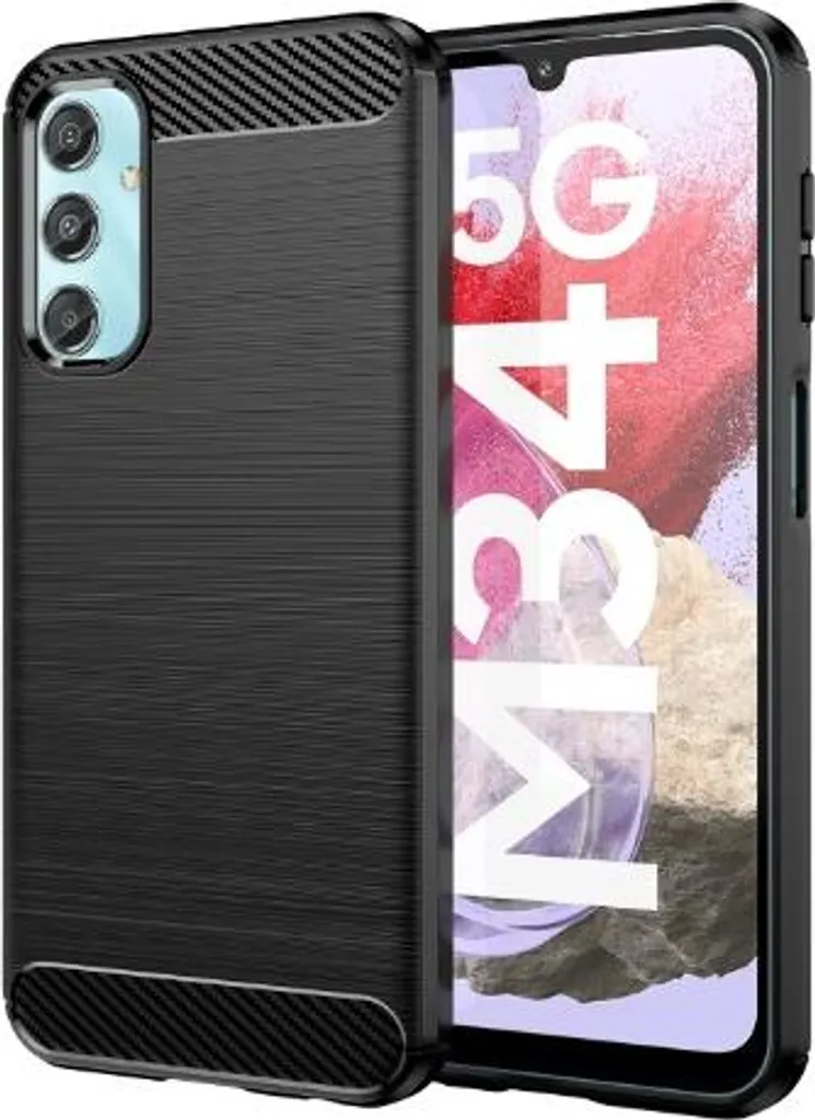 Custodia in carbonio per Samsung Galaxy M34 5G nero