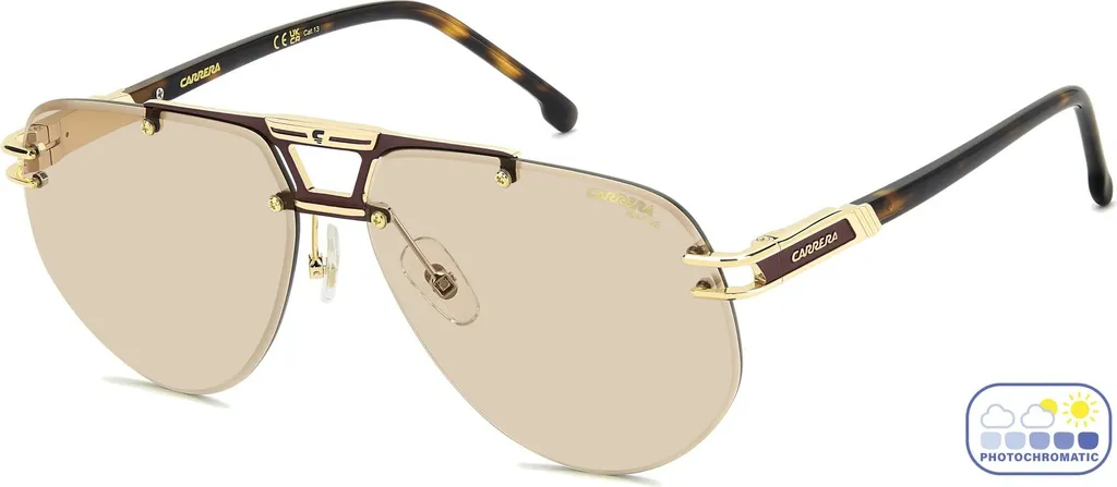 Carrera 1087/S Lunettes de soleil Homme Anti-Éblouissement Or Havana