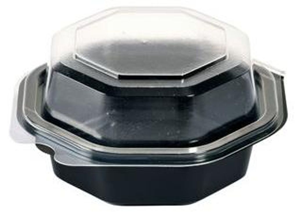 375x DUNI Octaview® 118 x 118 x 60 mm Schwarz ungeteilt Produktbild 