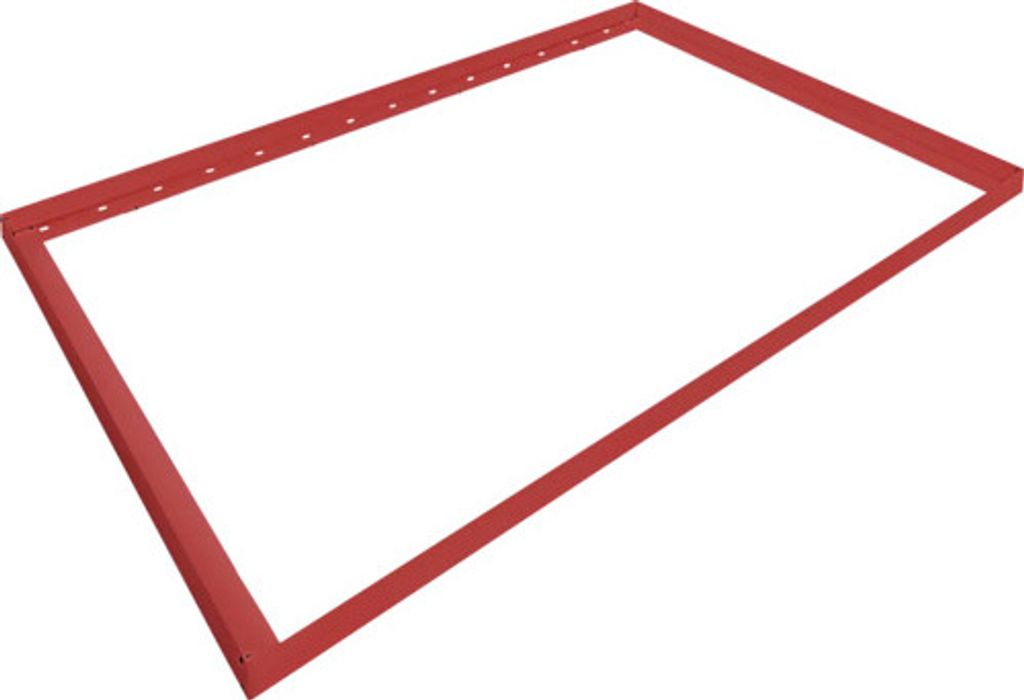 Dachrahmen Hörmann EcoStar für Gründach Gartenhaus Pultdach Typ3 RAL3004 rot
