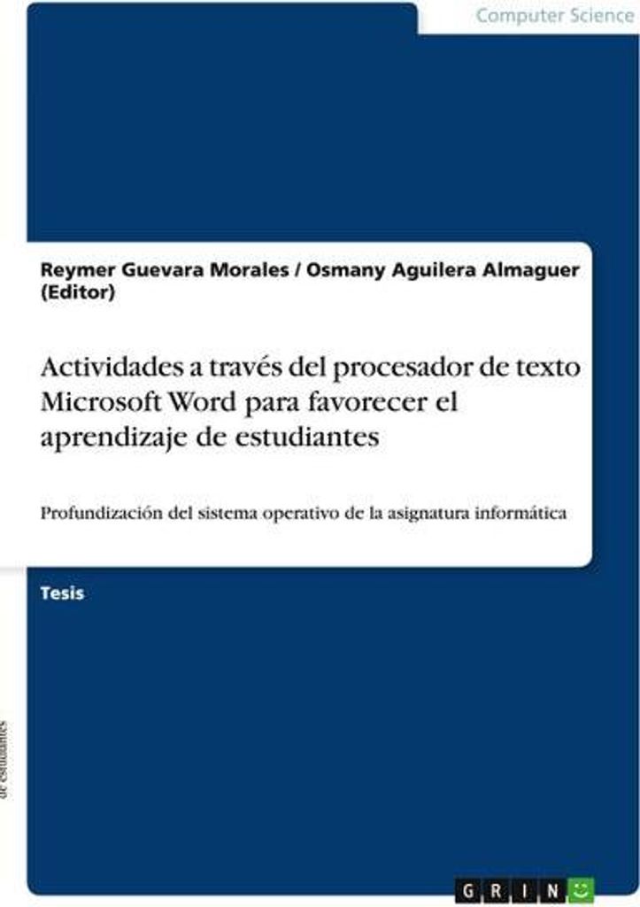 Actividades a través del procesador de texto Microsoft Word para favorecer el aprendizaje de estudiantes