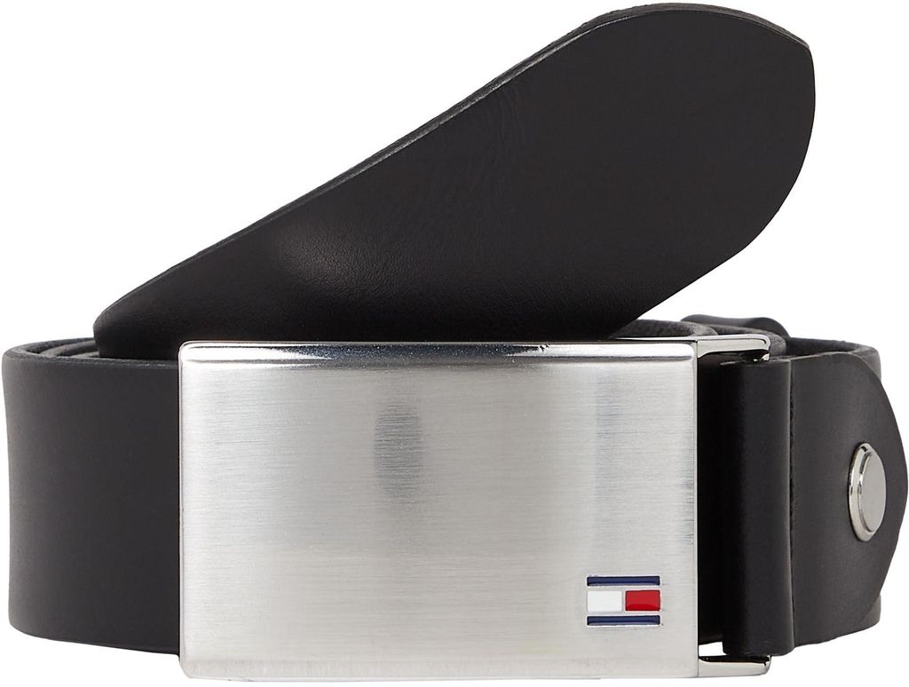 Tommy Hilfiger heren riem, "Plaque Belt", 3,5 cm breed, Productafbeelding 