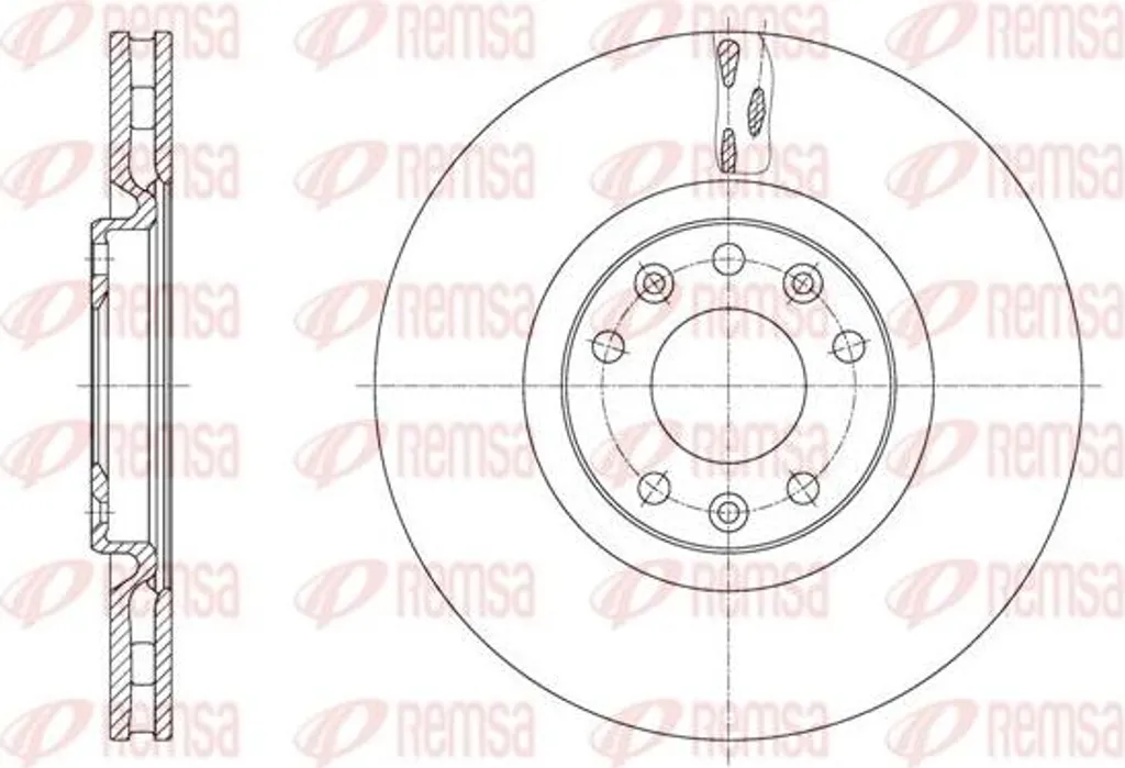 Disque de frein haute résistance REMSA 61628.10 OE 4249J3 spécial RCZ