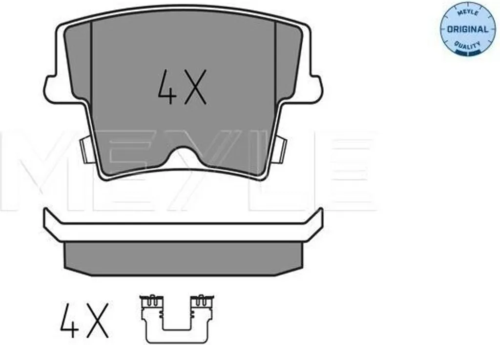 Plaquettes de frein arrière pour Chrysler 300 C LE LX MEYLE 241 6318