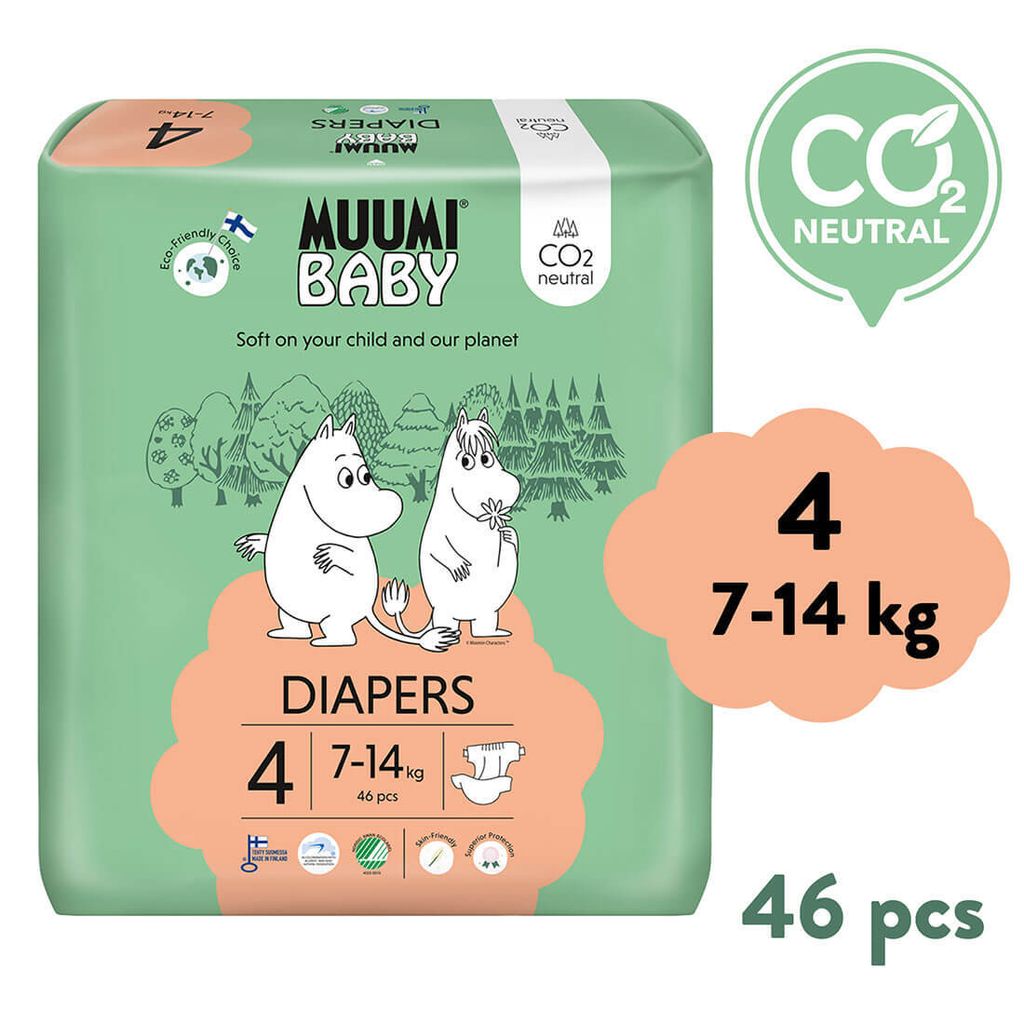 3 x 46 Stk. Muumi Baby maxi (7 - 14 kg) Produktbild 