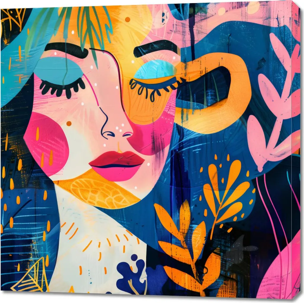 Sublimez un Mur Vide avec le Portrait Submergé 90x90 cm - Art Moderne