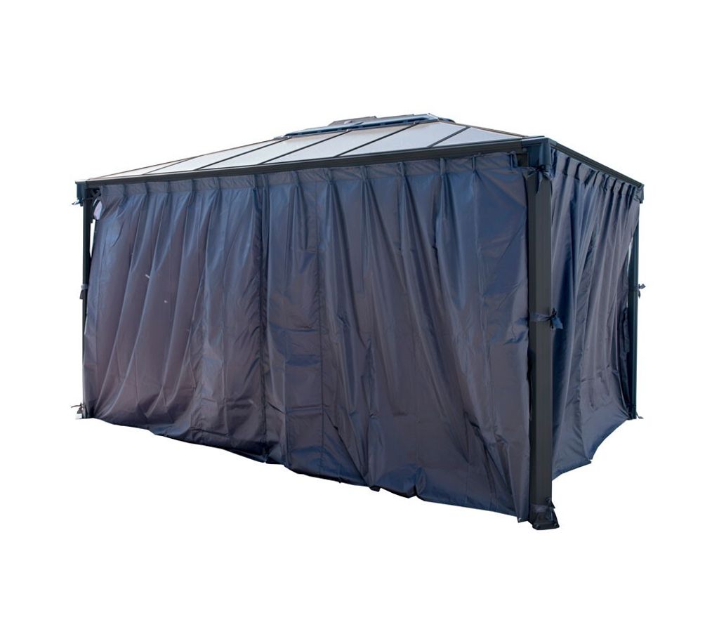 Palram - Canopia Polyester Vorhänge für Pavillon Milano 4300 Martinique 5000 Grau
