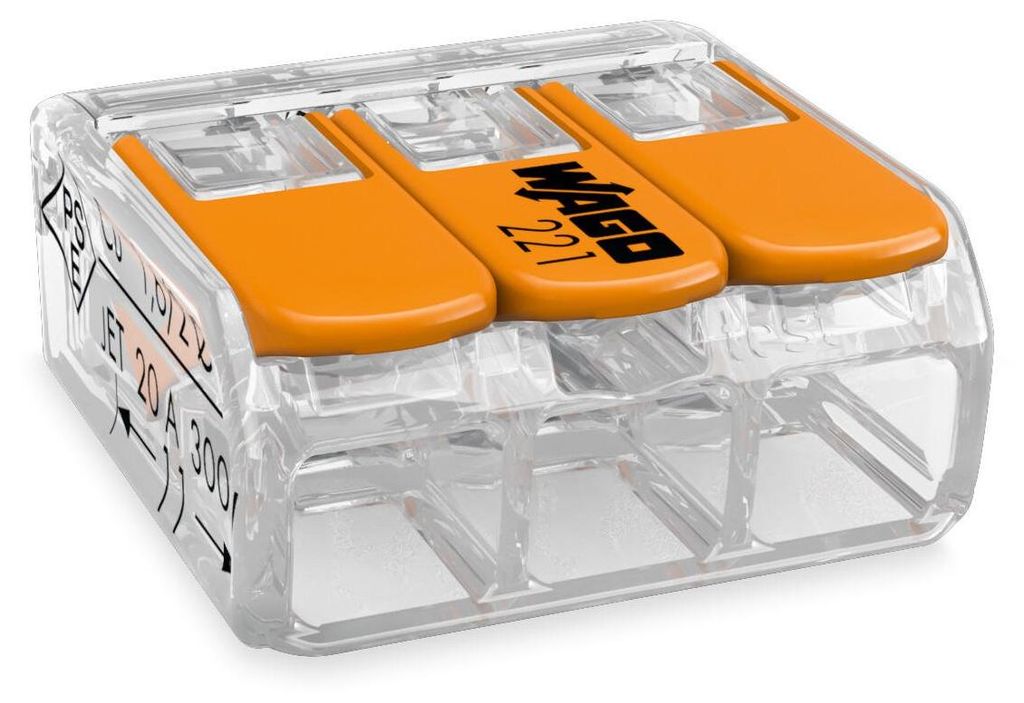 Bornes de raccordement COMPACT 4mm² transparent - WAGO - Image du produit 