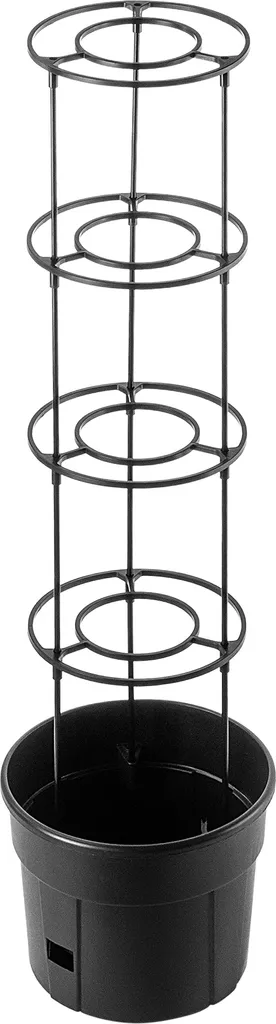 Pot de Fleur pour Tomates avec Support de Croissance Vertical 116 cm