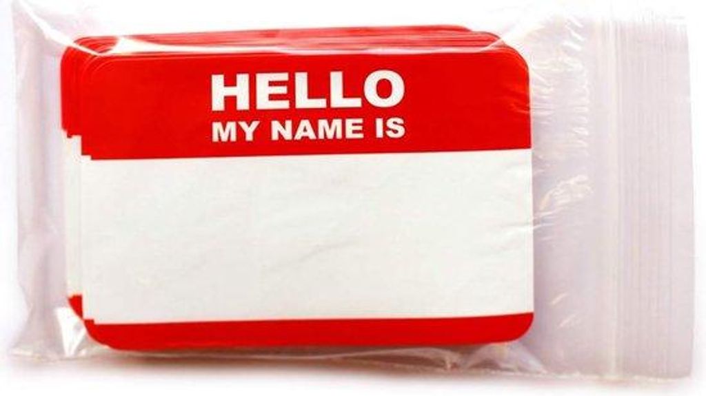 HELLO my name is... Aufkleber-Set – Namensschild-Aufkleber – 10 Stück – 10,5 x 7,4 cm